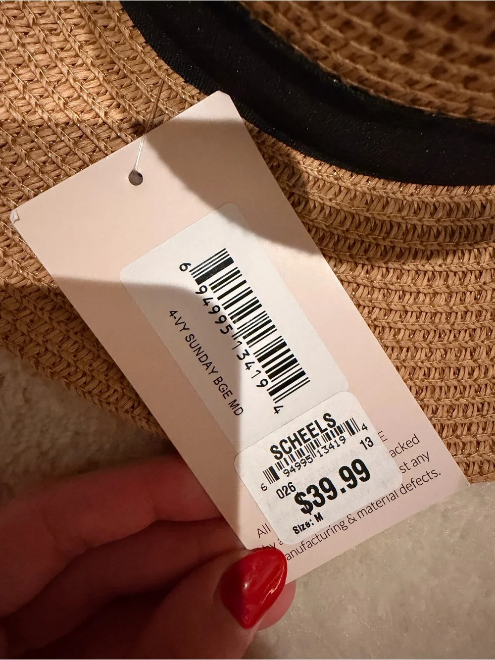 Women's Tan Straw Fedora with Black Band - Chic Summer Hat